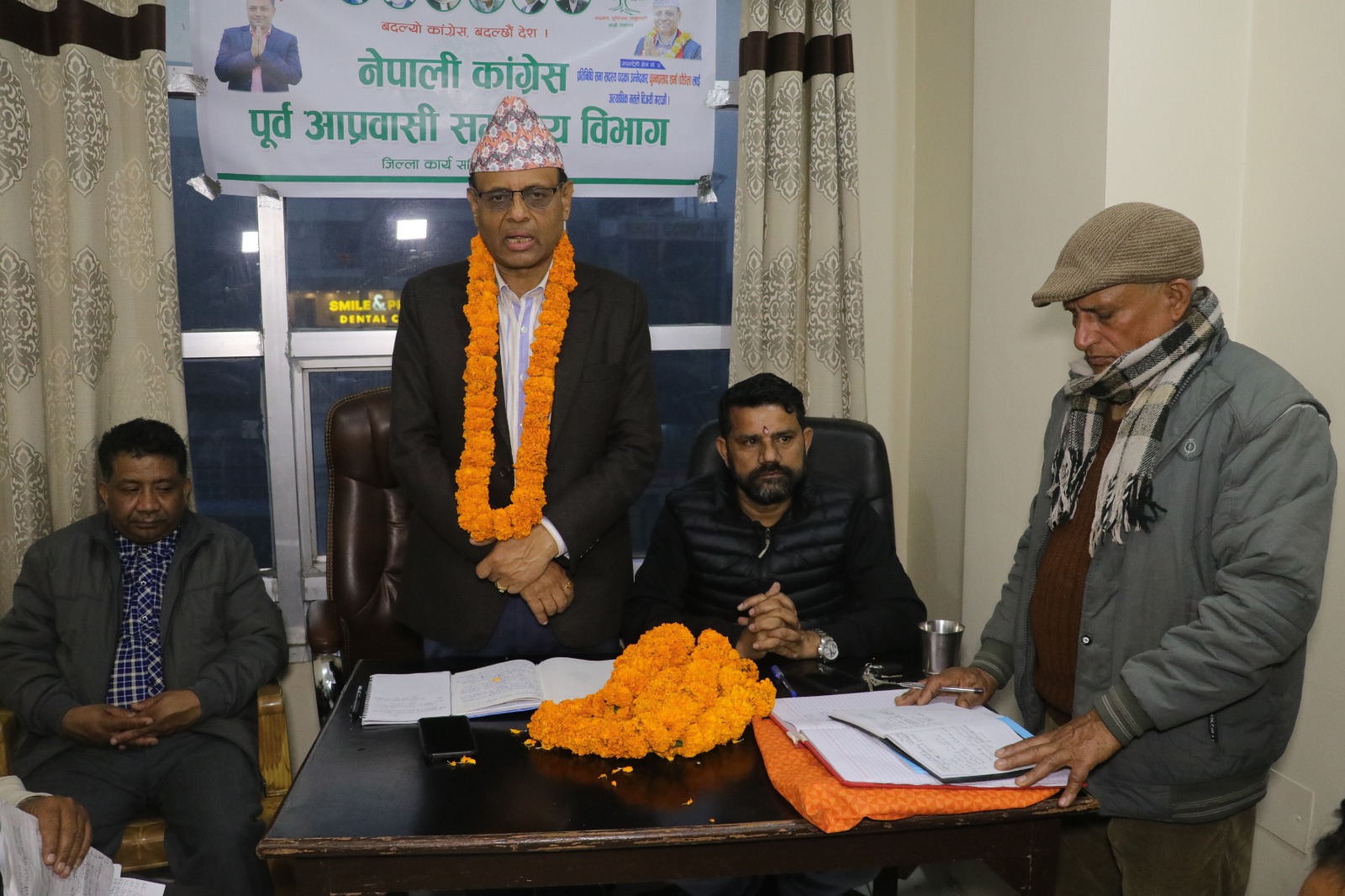 काँग्रेस उम्मेद्वार चुन्नप्रसाद पौडेलद्धारा भेटघाटलाई तिव्रता