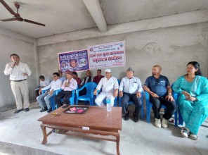 तिलोत्तमा–६ मा खुल्ला व्यायामशाला उद्घाटन