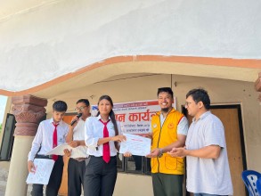 लुम्बिनी इन्टिग्रेटेड एकेडेमीमा रक्तदान