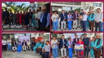 तिलोत्तमा नगरपालिकाद्वारा दलित समुदायको पेशा प्रबद्र्धका लागि सामग्री हस्तान्तरण