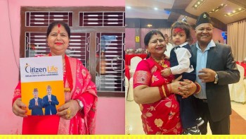 नातीको जन्मदिनमा हजुरबुबा र हजुरआमाको उपहार 'बिमा पोलिसी'