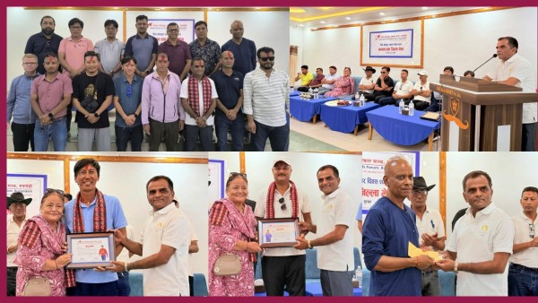 खेलकुद पत्रकार मञ्च रुपन्देहीको अध्यक्षमा अधिकारी,  खेलाडी र प्रशिक्षकलाई सम्मान