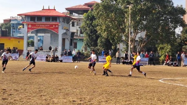 दाेस्राे क्यानन सेभेन ए-साईड फुटबल : स्कलर्स बाेर्डिङ र हाेराईजन जिबिएस फाईनल प्रवेश 