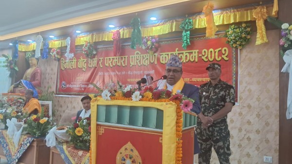 नेपाल चीन र भारतको आस्थाको केन्द्र हो : मन्त्री पाण्डे