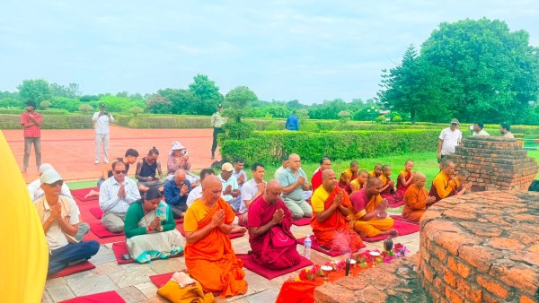 साम्प्रदायिक हिंसा नहोस् भनेर लुम्बिनीमा शान्ति प्रार्थना 