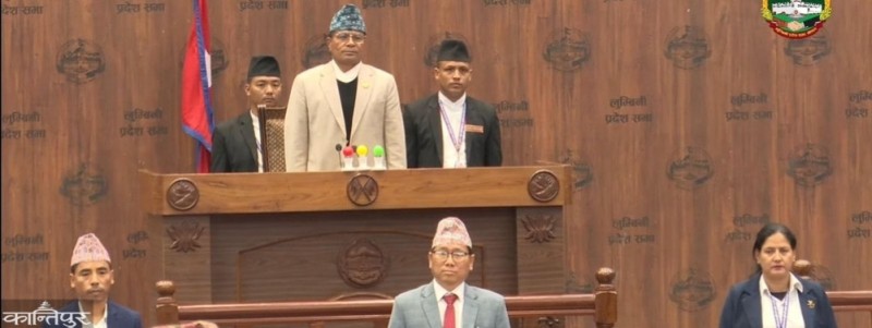 लुम्बिनी प्रदेश सभामा संघीय र प्रदेश सरकारका कामबारे छलफल