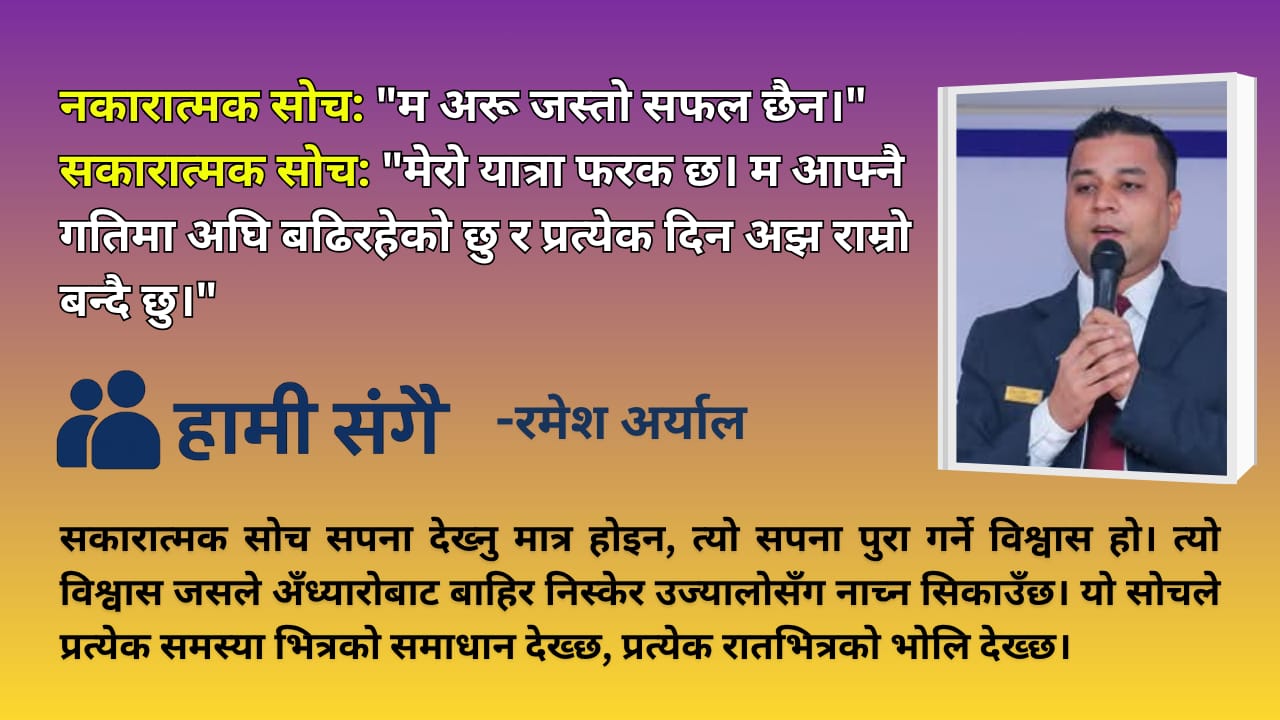 सकारात्मक सोचको शक्ति: अँध्यारोमा उज्यालोको किरण