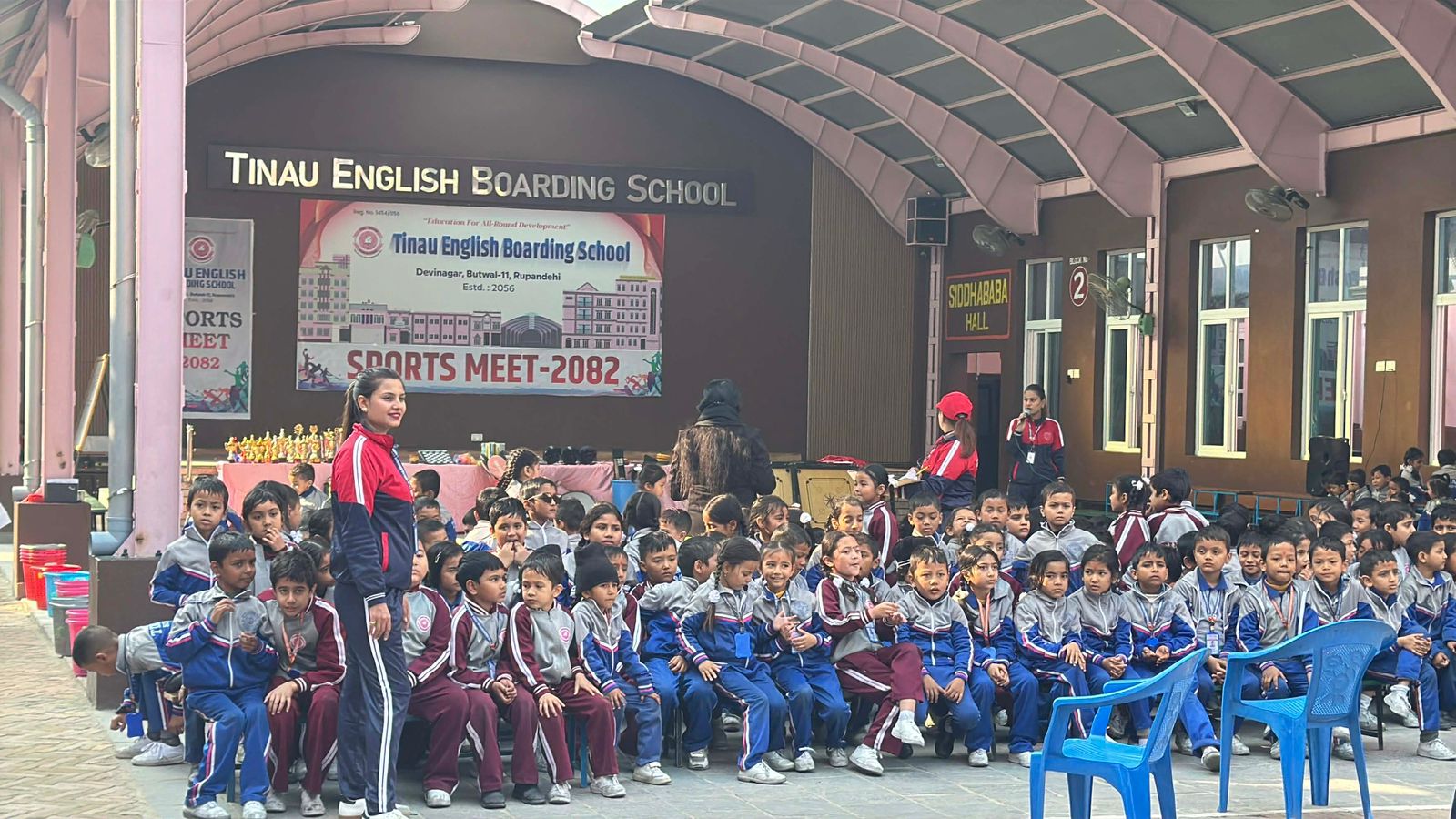 तिनाउ बाेर्डिङ्गमा खेल सप्ताह सुरु