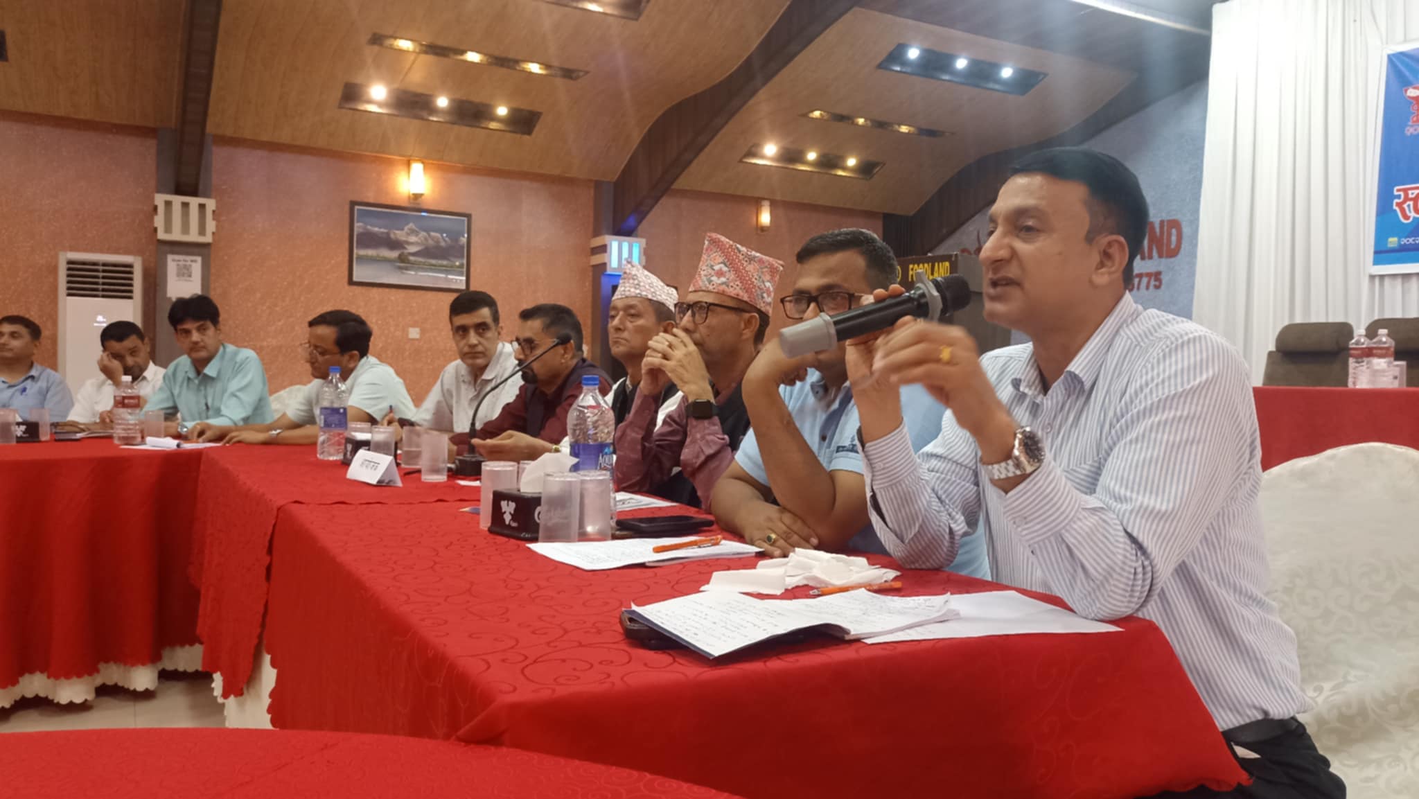 नेपाल औषधी व्यवसायी संघ रुपन्देहीद्धारा सञ्चारकर्मीहरुसँग छलफल