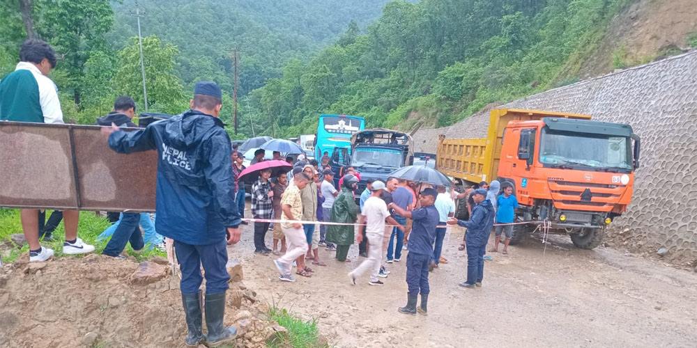 दाउन्नेमा सडक एकतर्फी सुचारु