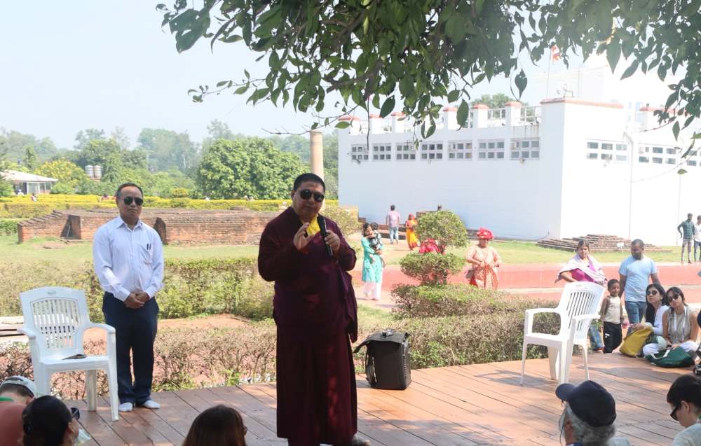 लुम्बिनीका पुरातात्त्विक सम्पदाको संरक्षणमा सबै एकजुट हुनुपर्छ : उपाध्यक्ष लामा