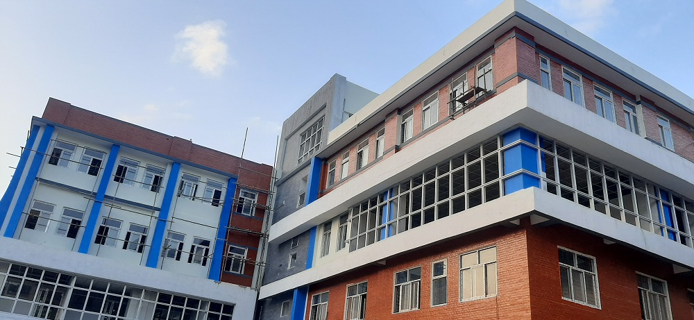 गुल्मी अस्पतालको सुविधा सम्पन्न भवन निर्माणको काम अन्तिम चरणमा