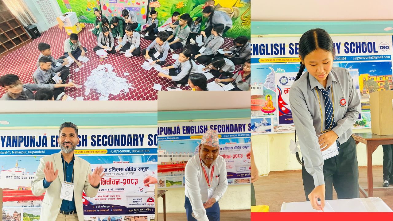 ज्ञानपुञ्ज इङ्ग्लिस बोर्डिङ स्कुलमा नमुना निर्वाचन